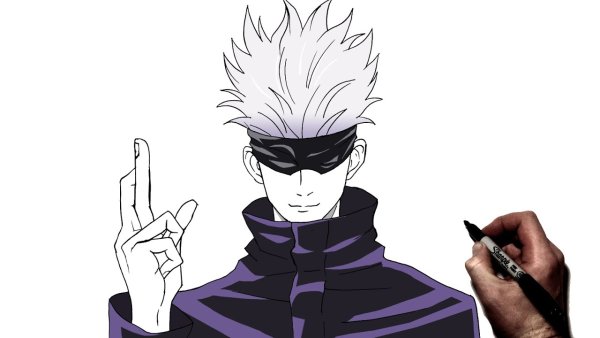 Jujutsu Kaisen Годжо drawing