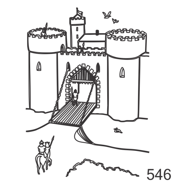 Башня донжон романский стиль рисунки