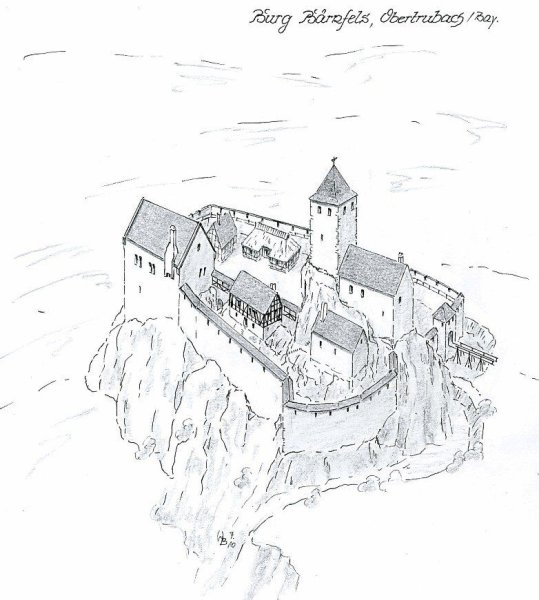 План схема средневекового замка