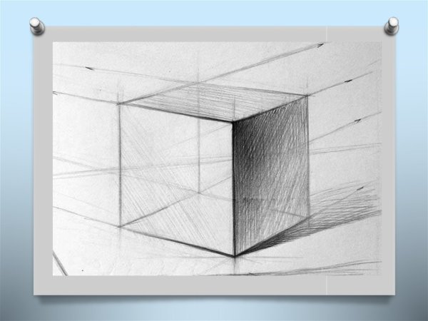 Гипсовый куб для рисования