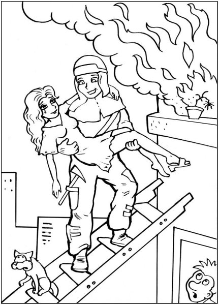 Рисунок на тему пожарная безопасность