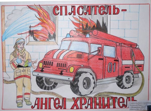 Раскраска пожарная безопасность