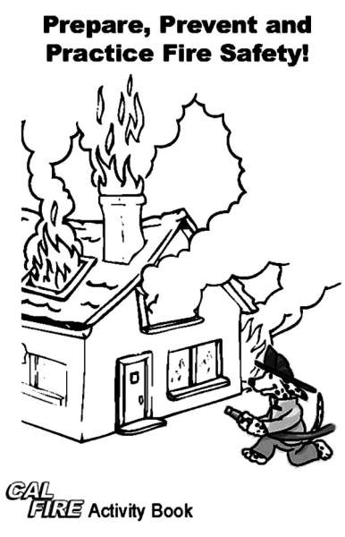 Пожарный рисунок раскраска