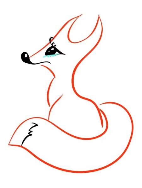 Нарисовать лису