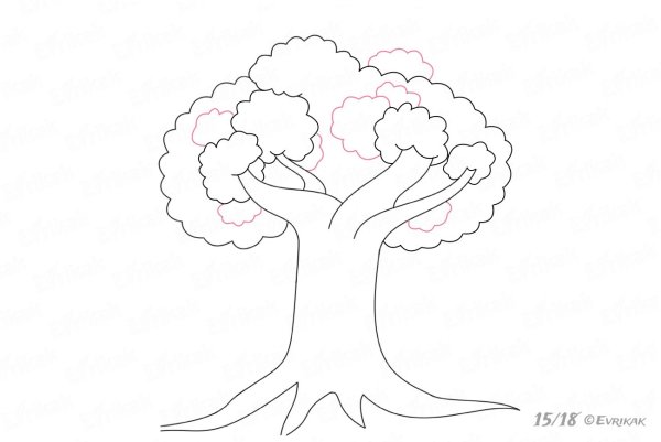 Лёгкие рисунки дерева