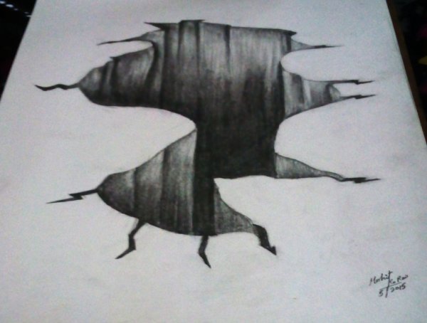 Иллюзия лестницы на бумаге