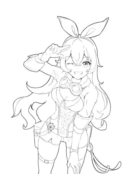 Геншин импактраскраска