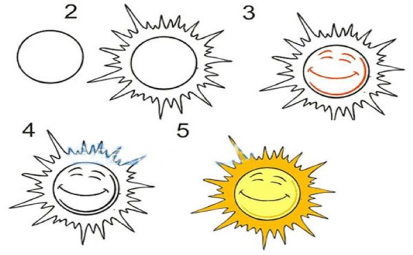 Солнце эскиз