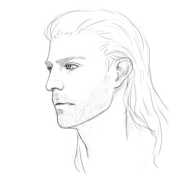 Эскизы причесок мужских