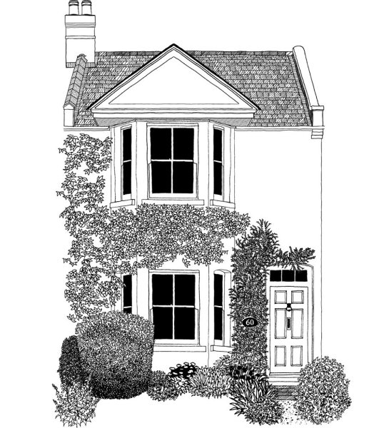 Рисунки на фасадах домов