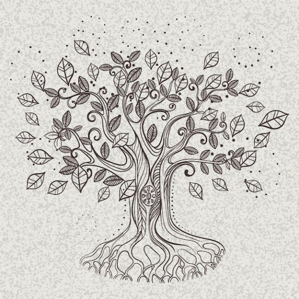 Денежное дерево нарисовать