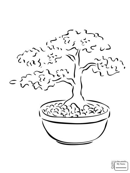 Дерево тату эскиз