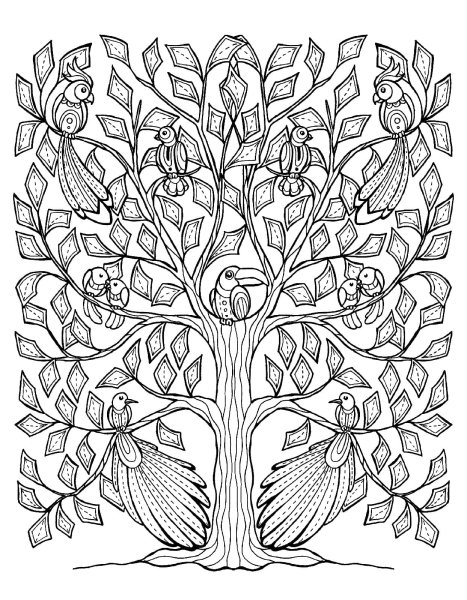 Денежное дерево карандашом