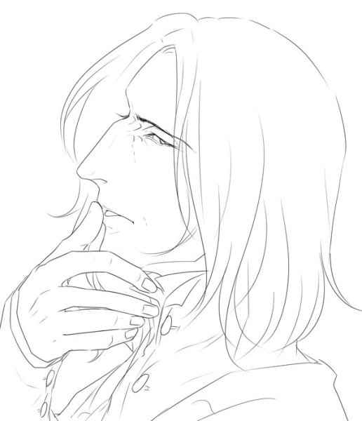 Северус Снейп срисовать