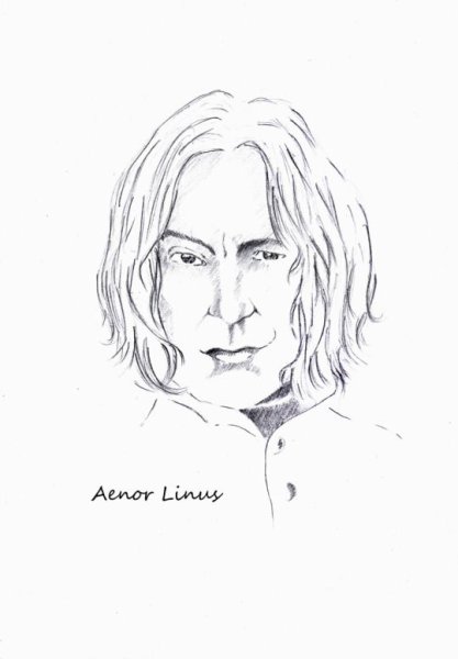 Северус Снегг карандашом