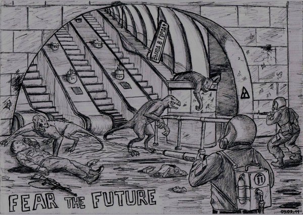 Рисунок на тему метро 2033