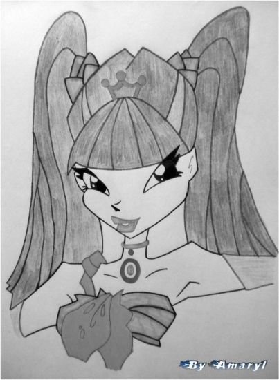 Винкс для срисовки Муза