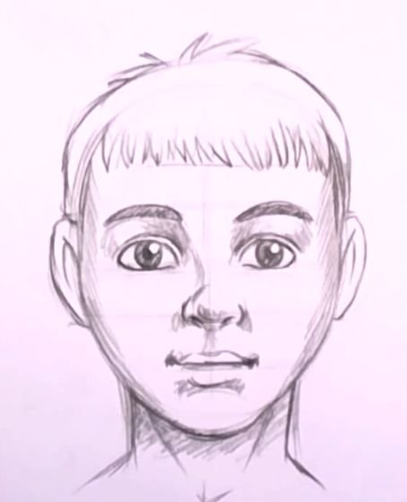 Портрет лица мальчика