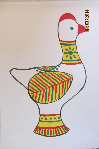 Филимоновский петушок рисунок карандашом (47 фото)