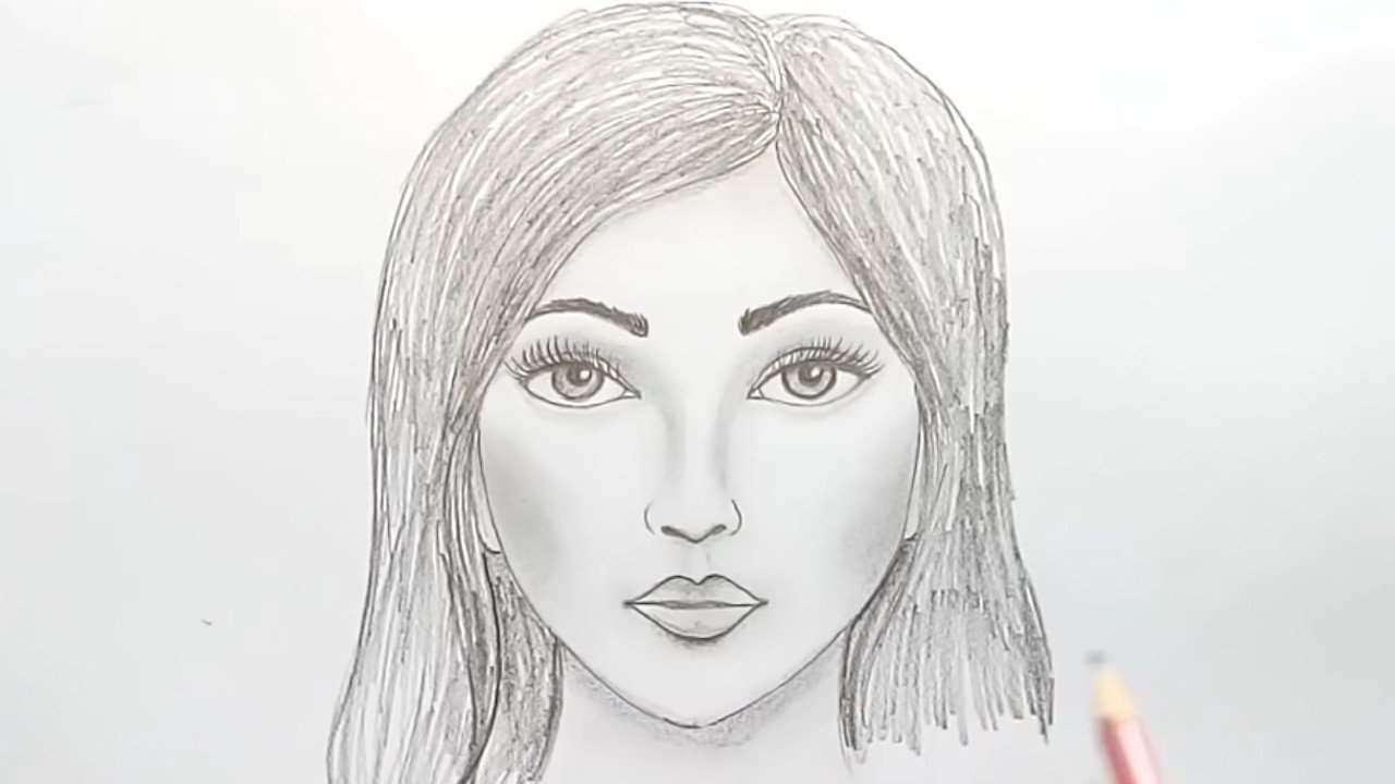 Рисование 5 класс портрет девушки