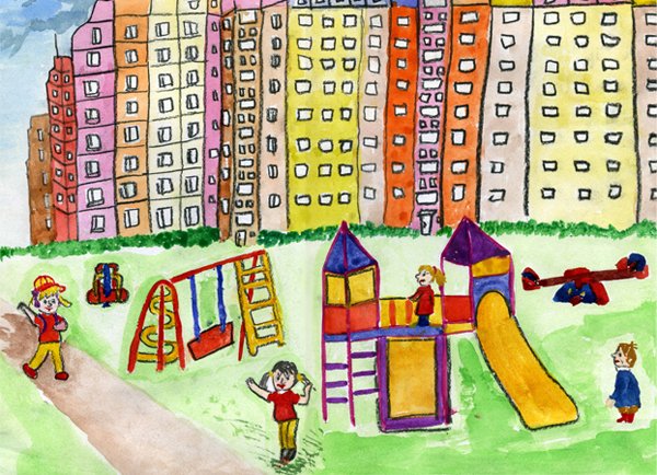 Рисунок на тему мой город