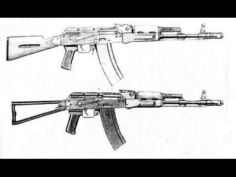 Поэтапное рисование АК 47