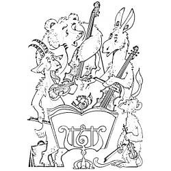 Музыкальные раскраски для детей