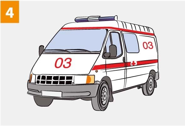 Раскраска скорая