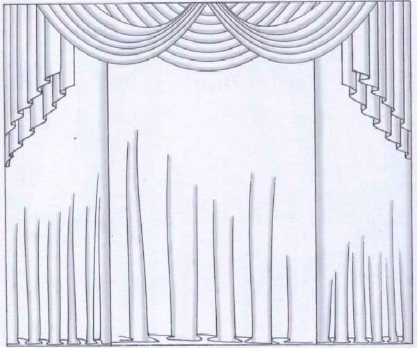 Эскиз сцены театра