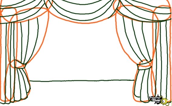 Поэтапное рисование сцены