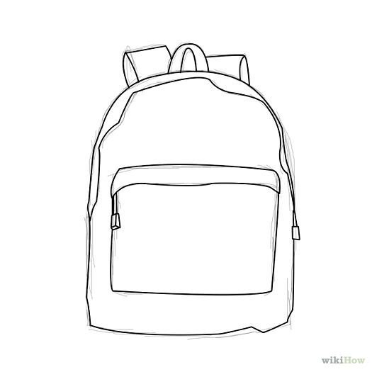 Рюкзак нарисованный