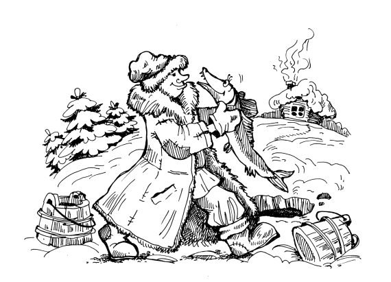 По щучьему велению раскраска