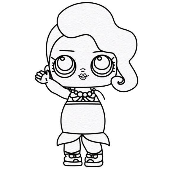 Легкие рисунки куклы ЛОЛ