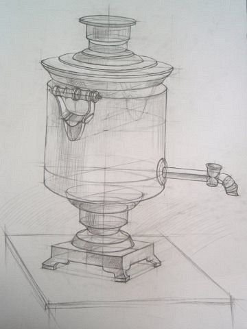 Самовар из мухи Цокотухи раскраска для детей