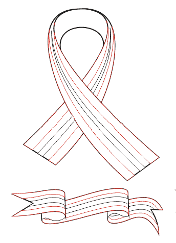 Георгиевская лента нарисова