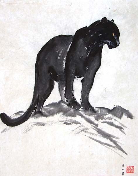 Раскраска пантера