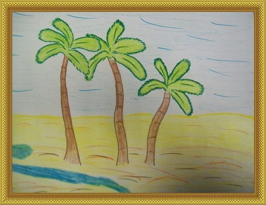 Иллюстрация к балладе три пальмы Лермонтов