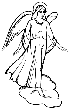 Архангел Михаил прорись иконы