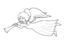 Рисунки ангелов для срисовки