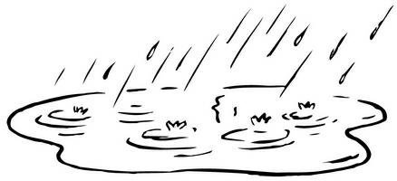 Лужа раскраска для детей