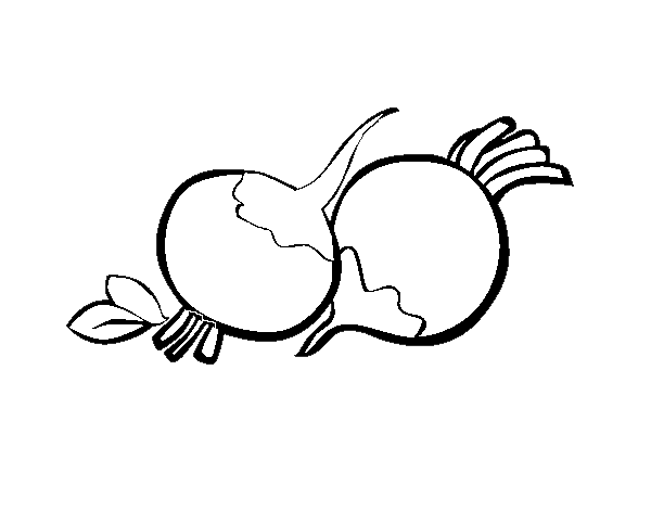 Свекла раскраска