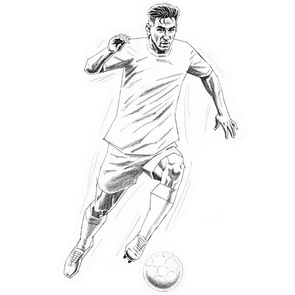 Раскраска на тему футбол