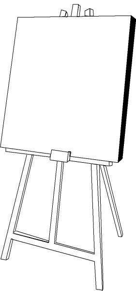 Мольберт для рисования карандашом
