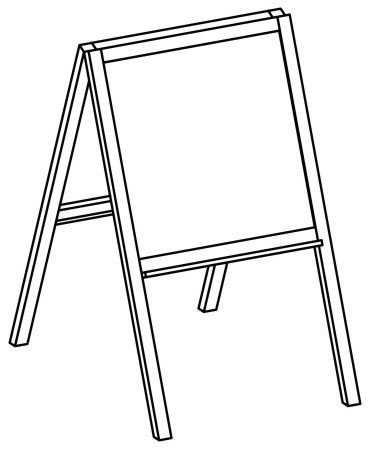 Мольберт карандашом