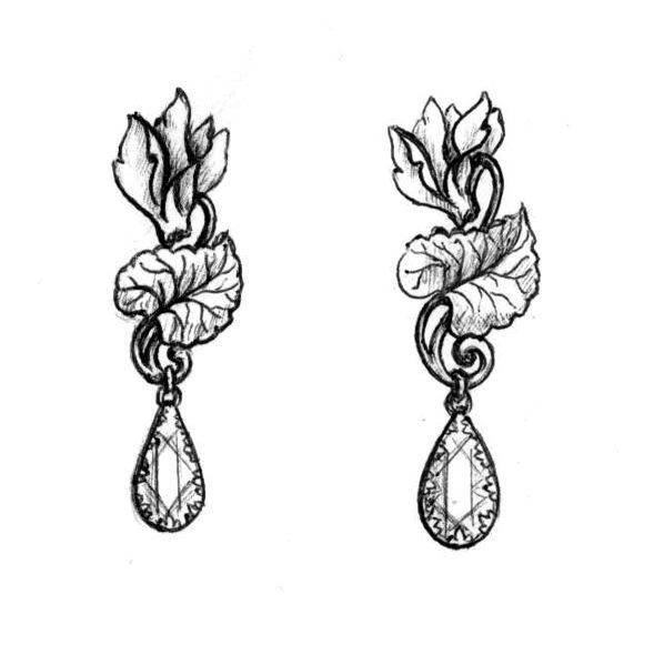 Серьги эскиз