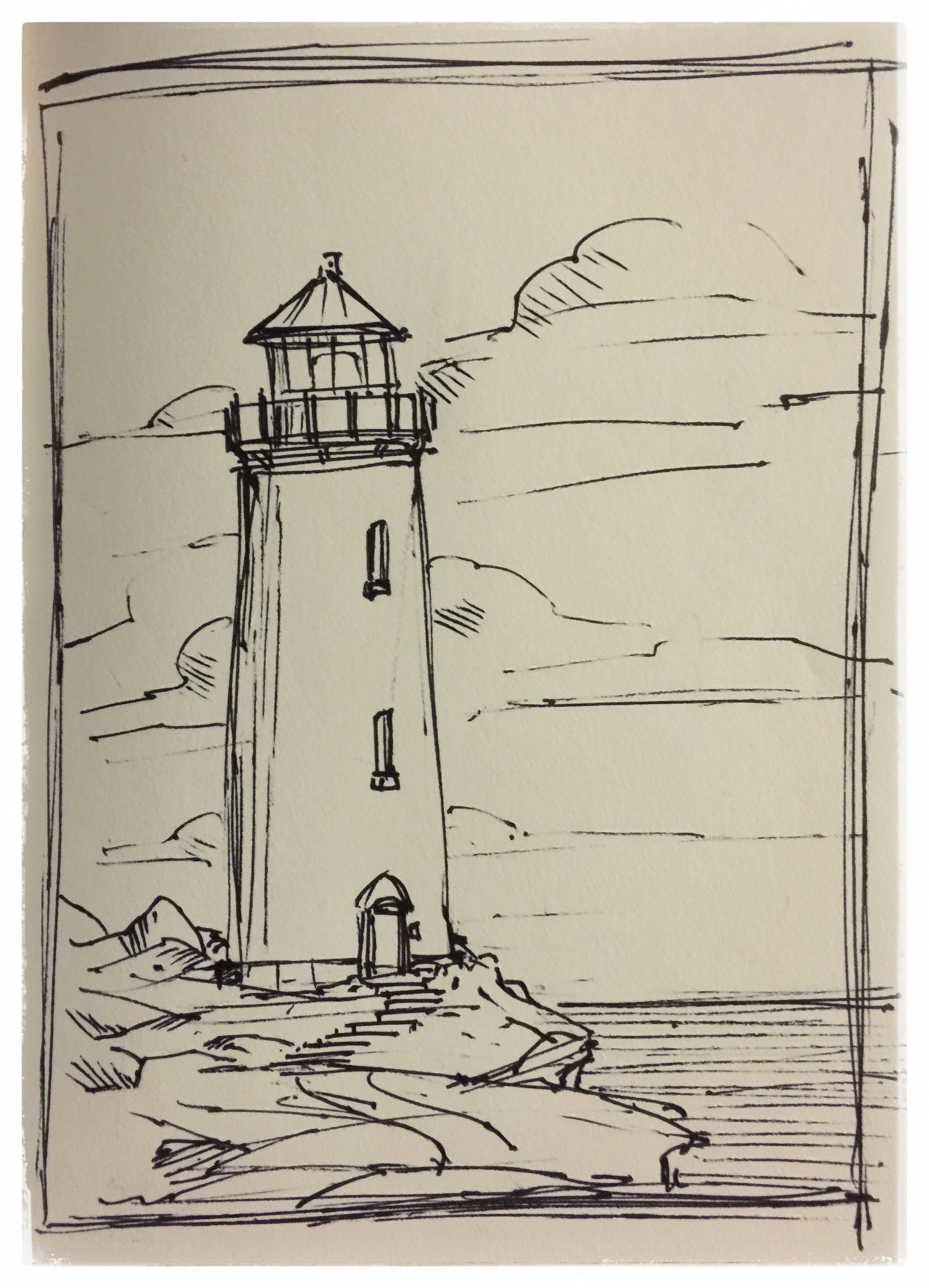 Зарисовка маяка