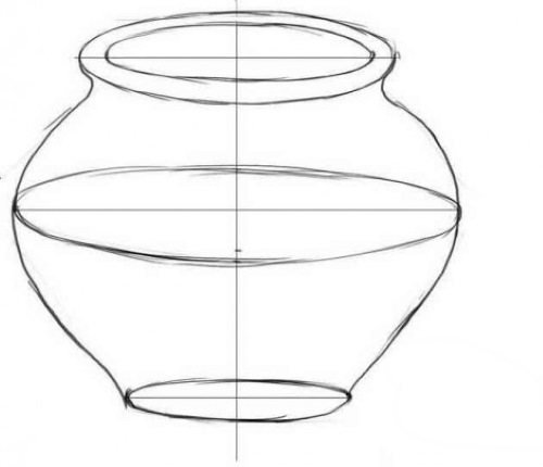 Нарисовать горшок