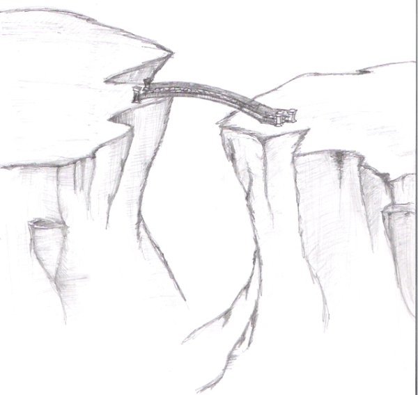 Обрыв рисовать