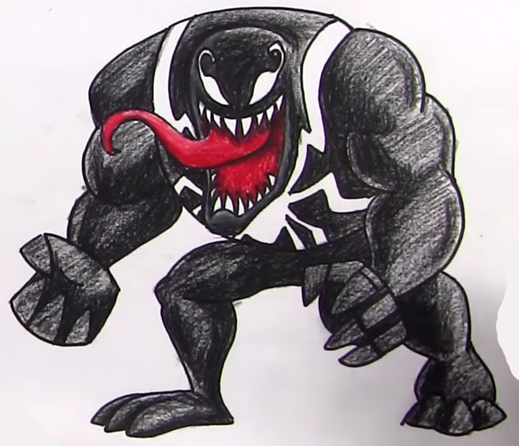 Веном картинки для срисовки