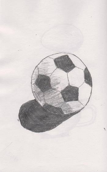 Футбольный мяч набросок
